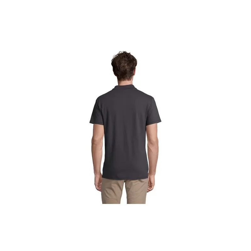 Polo Homme Personnalisé 210g Écologique SPRING II Taille textile : L Couleurs : noir goodies entreprise design