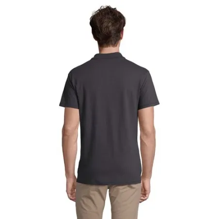 Polo Homme Personnalisé 210g Écologique SPRING II Taille textile : L Couleurs : noir goodies entreprise design