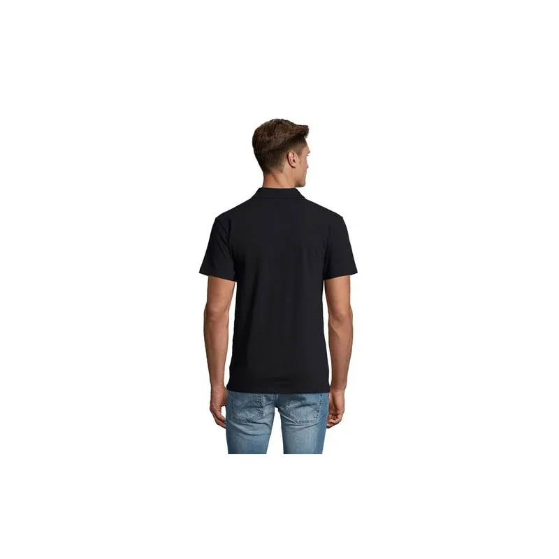 Polo Homme Personnalisé 210g Écologique SPRING II Taille textile : S Couleurs : noir livraison express 24h 48h