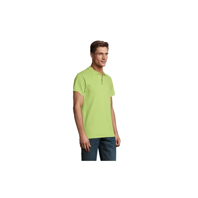 Polo Homme Personnalisé 210g Écologique SPRING II Taille textile : XL Couleurs : blanc objet promotionnel éco-responsable