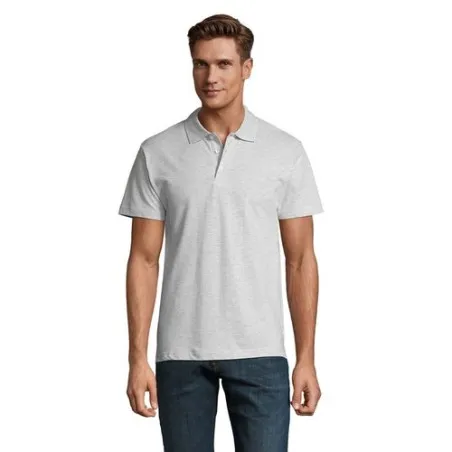 Polo Homme Personnalisé 210g Écologique SPRING II Taille textile : S Couleurs : blanc cadeau entreprise pas cher