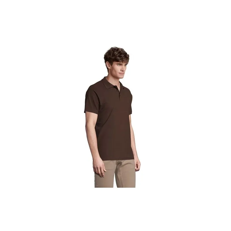 Polo Homme Personnalisé 210g Écologique SPRING II Taille textile : M Couleurs : noir cadeau client original