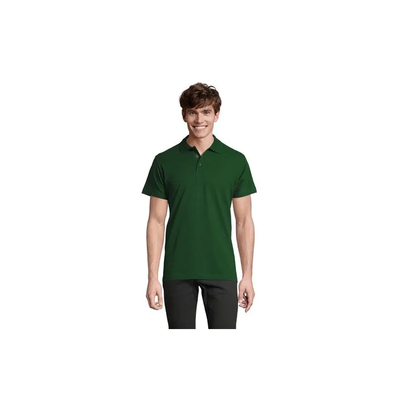 Polo Homme Personnalisé 210g Écologique SPRING II Taille textile : S Couleurs : anthracite chiné cadeau client original