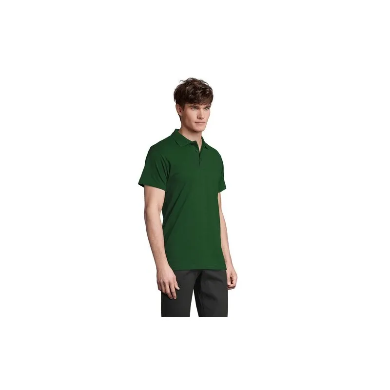 Polo Homme Personnalisé 210g Écologique SPRING II Taille textile : S Couleurs : anthracite chiné personnalisation sur mesure
