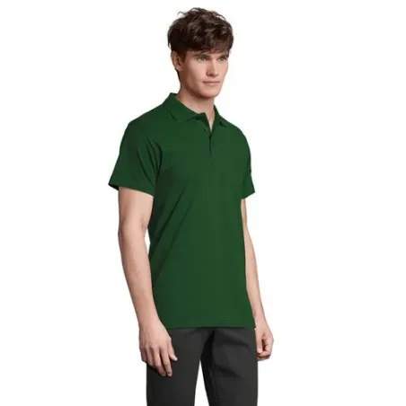 Polo Homme Personnalisé 210g Écologique SPRING II Taille textile : S Couleurs : anthracite chiné personnalisation sur mesure