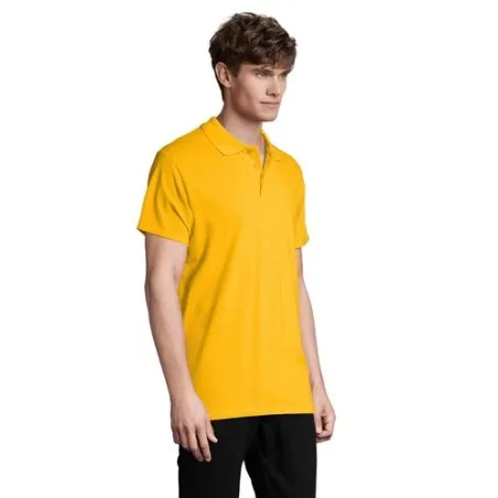 Polo Homme Personnalisé 210g Écologique SPRING II Taille textile : XS Couleurs : noir personnalisation rapide en France