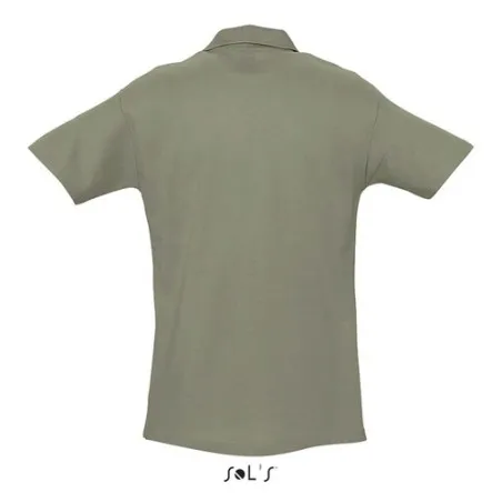 Polo Homme Personnalisé 210g Écologique SPRING II Taille textile : S Couleurs : blanc objet publicitaire robuste