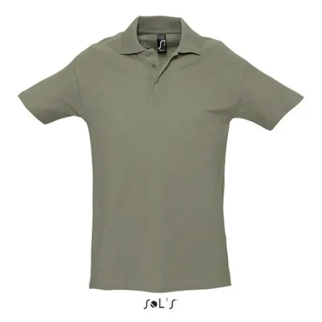 Polo Homme Personnalisé 210g Écologique SPRING II Taille textile : XXL Couleurs : gris chiné objet promo petit budget