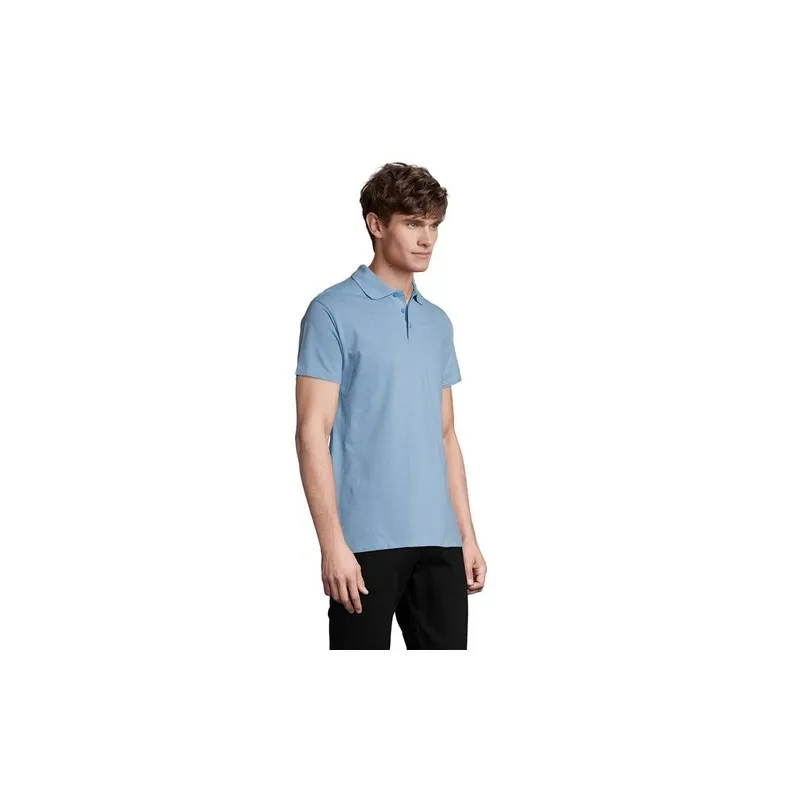 Polo Homme Personnalisé 210g Écologique SPRING II Matières : coton biologique Taille textile : M Couleurs : rouge cadeau entrepr