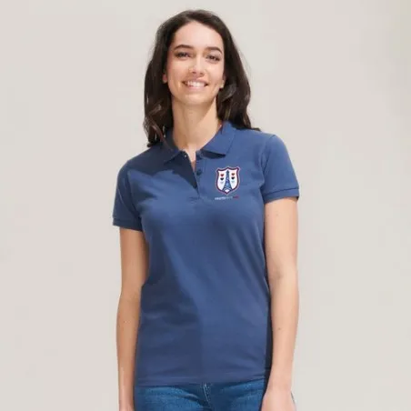 Polo Femme Personnalisable 100% Coton - SOL'S Matières : coton biologique Taille textile : XXL Couleurs : bleu cadeau affaires é