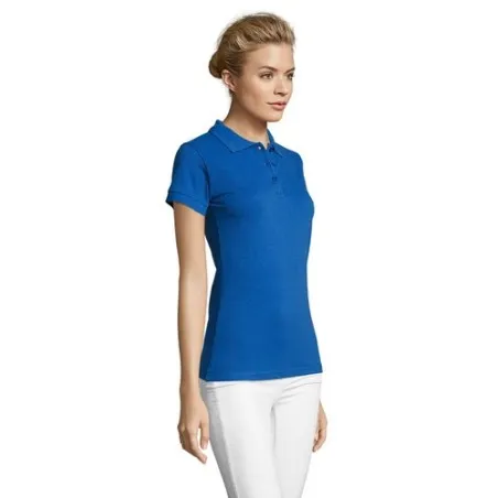 Polo Femme Personnalisable 100% Coton - SOL'S Matières : coton biologique Taille textile : XL Couleurs : bleu cadeau client orig