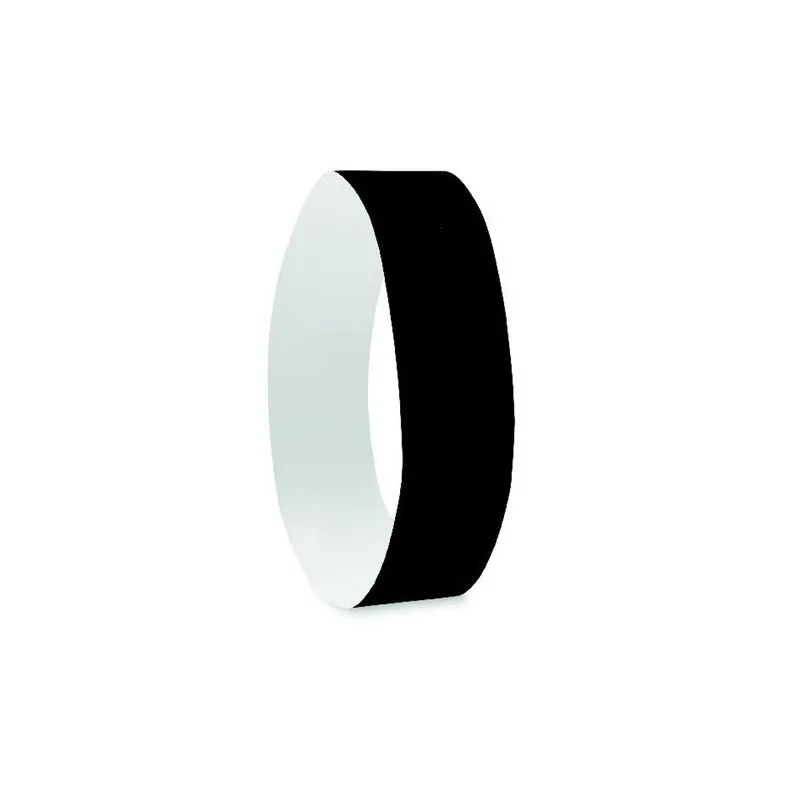 Bracelet Écologique Personnalisable TYVEK® - Idéal pour Événements Matières : polyester Couleurs : noir livraison express 24h 48