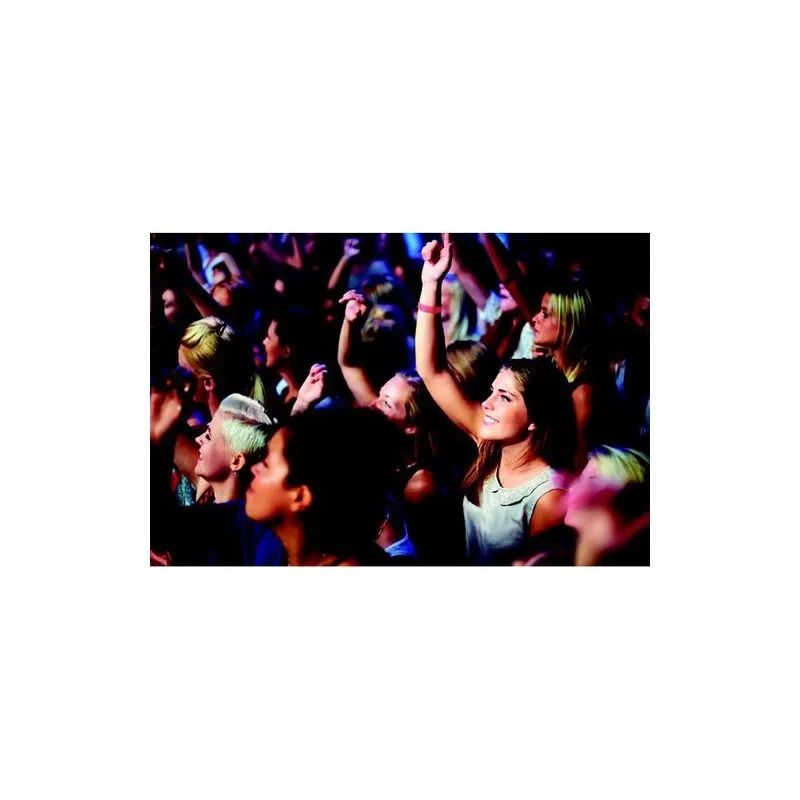 Bracelet Écologique Personnalisable TYVEK® - Idéal pour Événements Matières : polypropylène (PP) Couleurs : noir accessoire évén