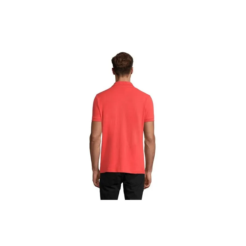 Polo Homme Personnalisable 180g Écologique 100% Coton - PERFECT MEN Matières : PET Taille textile : 5XL Couleurs : rouge personn