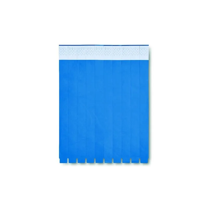 Bracelet Écologique Personnalisable TYVEK® - Idéal pour Événements Matières : coton Couleurs : bleu royal marquage laser ultra p