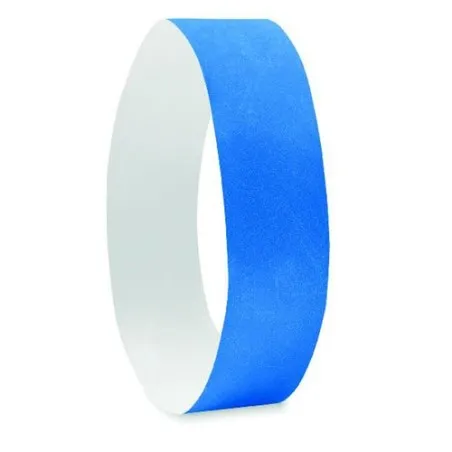 Bracelet Écologique Personnalisable TYVEK® - Idéal pour Événements Matières : coton Couleurs : bleu royal objet publicitaire rob