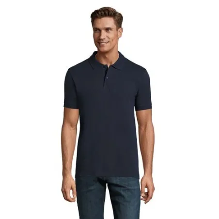 Polo Homme Personnalisable 180g Écologique 100% Coton - PERFECT MEN Matières : PET Taille textile : S Couleurs : noir impression