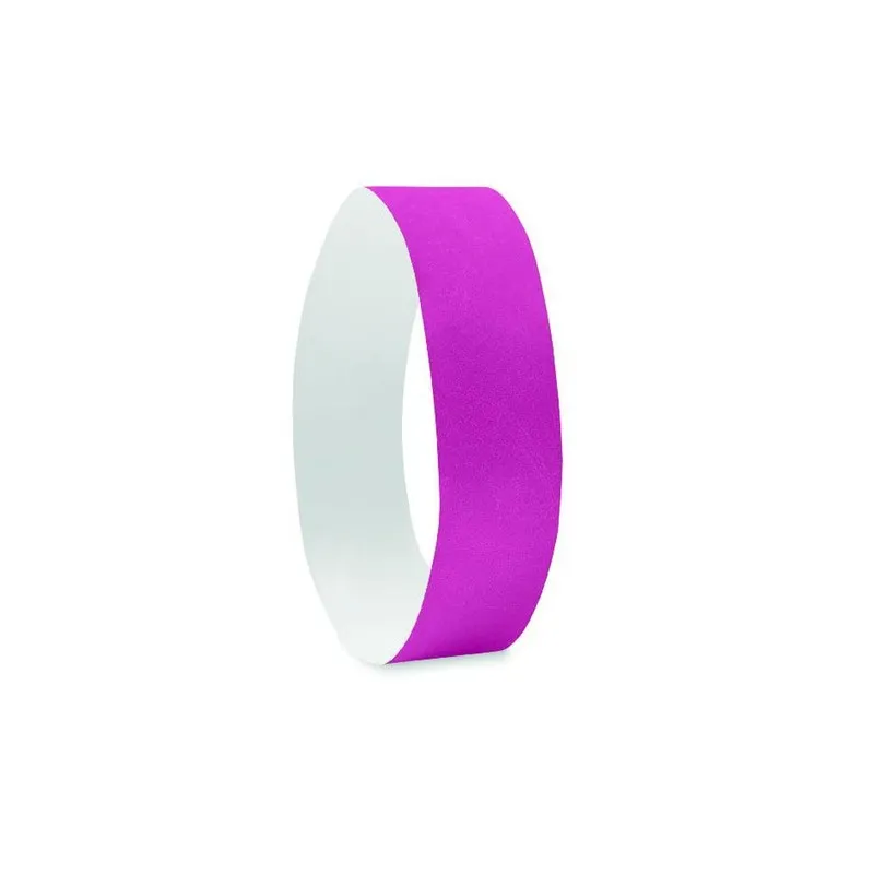 Bracelet Écologique Personnalisable TYVEK® - Idéal pour Événements Matières : coton Couleurs : rouge marquage laser ultra précis