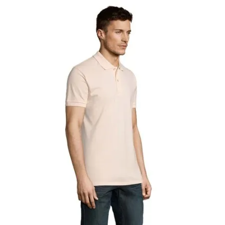 Polo Homme Personnalisable 180g Écologique 100% Coton - PERFECT MEN Matières : PET Taille textile : M Couleurs : blanc marquage 