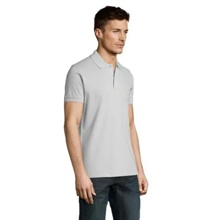 Polo Homme Personnalisable 180g Écologique 100% Coton - PERFECT MEN Matières : PET Taille textile : L Couleurs : blanc goodies p