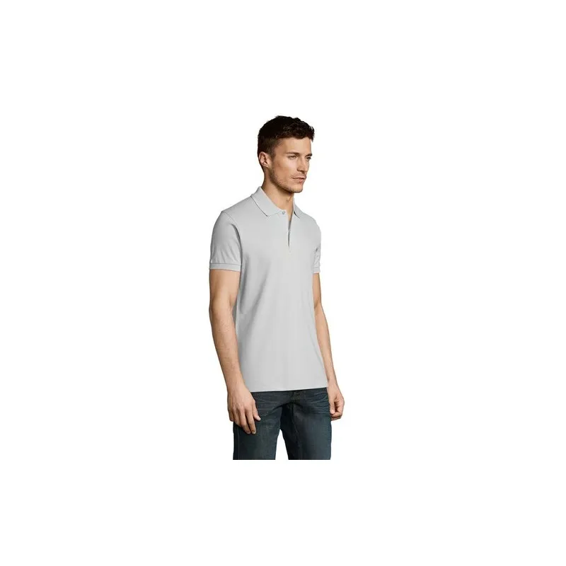 Polo Homme Personnalisable 180g Écologique 100% Coton - PERFECT MEN Matières : PET Taille textile : XL Couleurs : blanc cadeau e