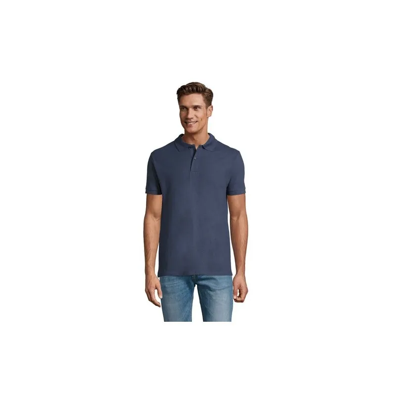 Polo Homme Personnalisable 180g Écologique 100% Coton - PERFECT MEN Matières : PET Taille textile : XXL Couleurs : french navy g