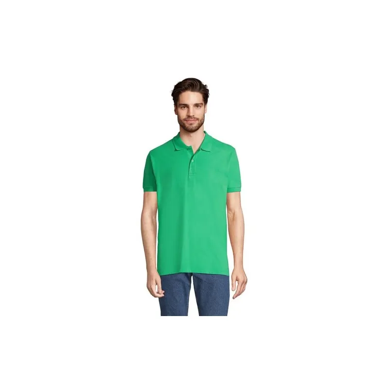 Polo Homme Personnalisable 180g Écologique 100% Coton - PERFECT MEN Matières : PET Taille textile : XXL Couleurs : gris chiné pe