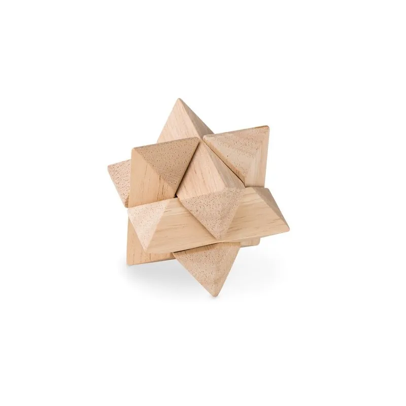 Casse-tête Étoile en Bois – Star Brain Teaser