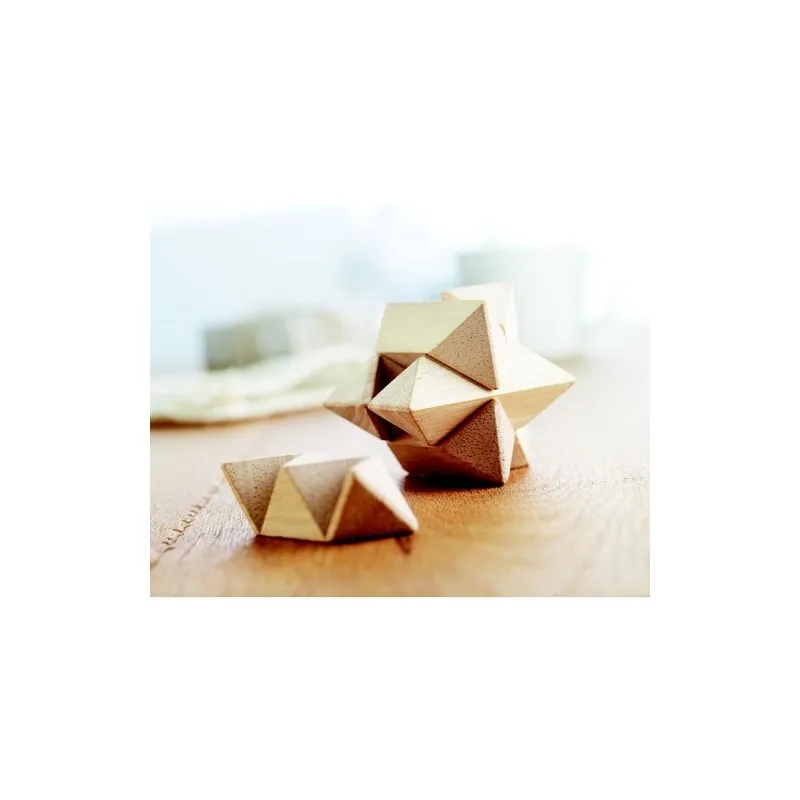 Casse-tête Étoile en Bois – Star Brain Teaser