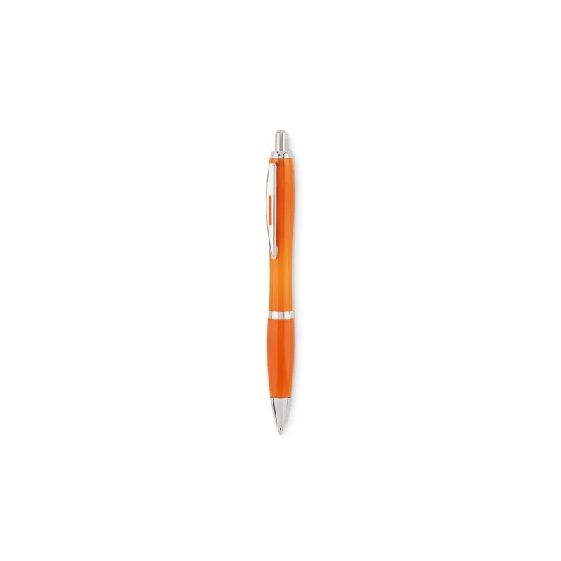 Stylo à bille écologique en RPET pratique personnalisé RIO Matières : coton Taille textile : M Couleurs : orange