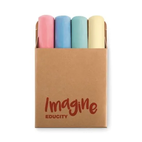 Craies de Couleur Personnalisables - 4 Chalk Sticks