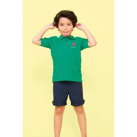 Polo Enfant 170g Écologique Personnalisé - Summer II Kids Matières : coton Taille textile : L Couleurs : gris clair cadeau colla
