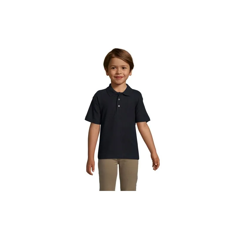 Polo Enfant 170g Écologique Personnalisé - Summer II Kids Matières : coton Taille textile : S Couleurs : gris clair impression h