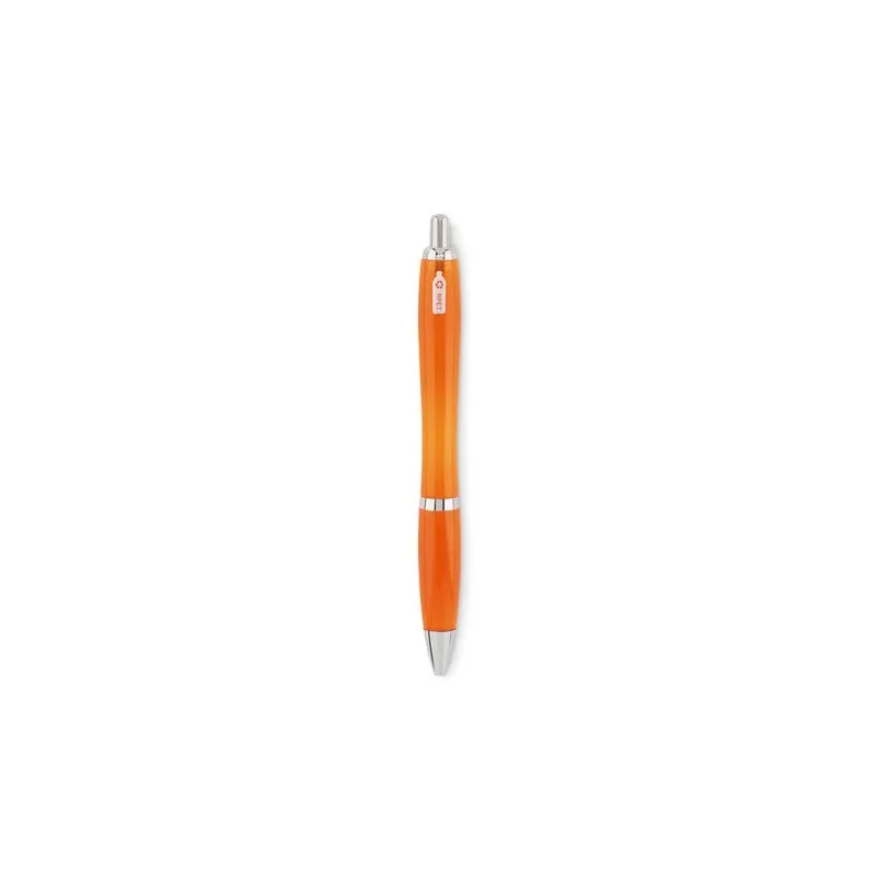 Stylo à bille écologique en RPET pratique personnalisé RIO Matières : coton Taille textile : M Couleurs : orange personnalisatio
