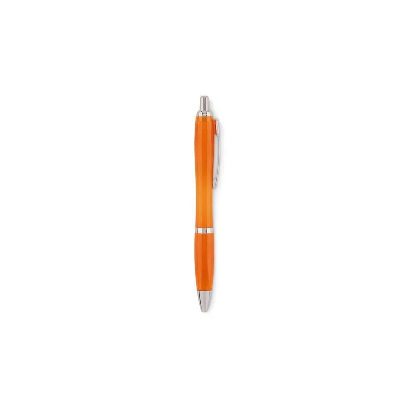 Stylo à bille écologique en RPET pratique personnalisé RIO Matières : coton Taille textile : M Couleurs : orange goodies publici