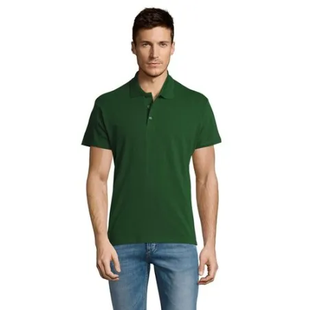 Polo Écologique Personnalisable 170g 100% Coton - Summer II Men Matières : coton Taille textile : M Couleurs : vert tilleul pers