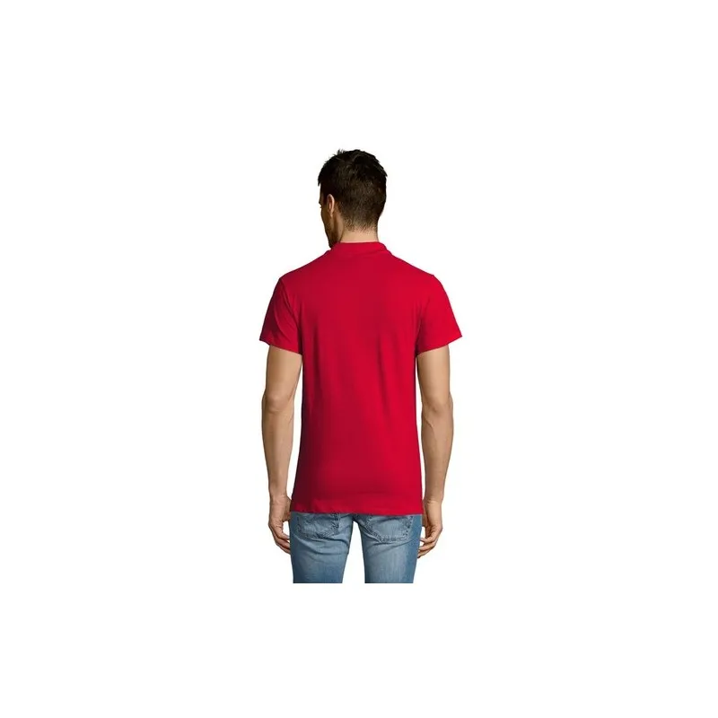 Polo Écologique Personnalisable 170g 100% Coton - Summer II Men Matières : coton Taille textile : XS Couleurs : rouge tango obje