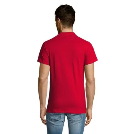 Polo Écologique Personnalisable 170g 100% Coton - Summer II Men Matières : coton Taille textile : XL Couleurs : rouge tango acce