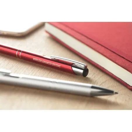 Stylo Bille en Aluminium Personnalisé BERN avec Bouton Poussoir Matières : bambou Couleurs : bois objet publicitaire robuste