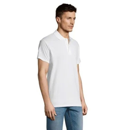 Polo Écologique Personnalisable 170g 100% Coton - Summer II Men Matières : coton Taille textile : XXL Couleurs : blanc pur livra