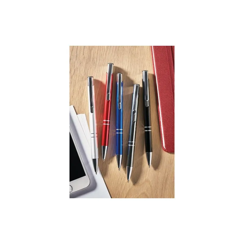 Stylo Bille en Aluminium Personnalisé BERN avec Bouton Poussoir Matières : bambou Couleurs : bois cadeau affaires élégant