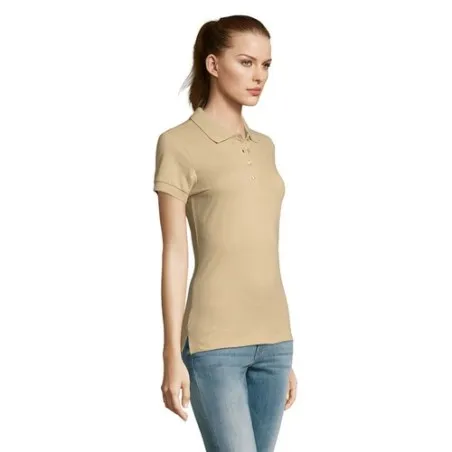 Polo Femme Écologique 170g PASSION Matières : coton Taille textile : 5XL Couleurs : jaune cadeau collaborateur premium