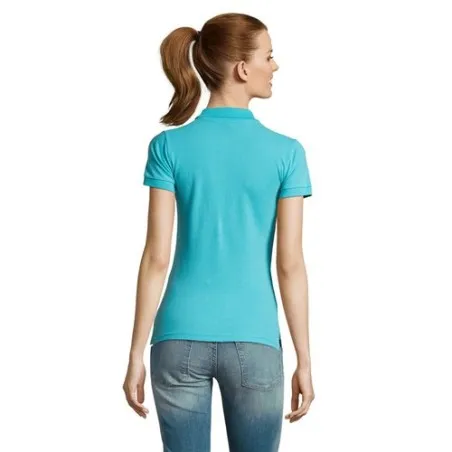 Polo Femme Écologique 170g PASSION Matières : coton Taille textile : 4XL Couleurs : vert prairie cadeau entreprise pas cher