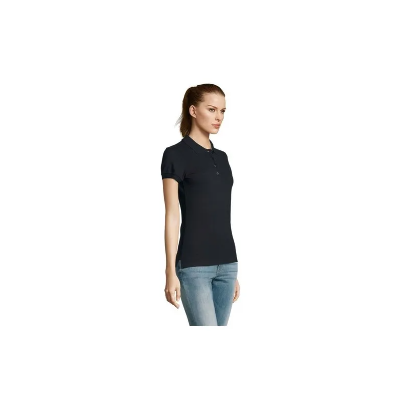 Polo Femme Écologique 170g PASSION Matières : coton Taille textile : XL Couleurs : jaune impression haute définition