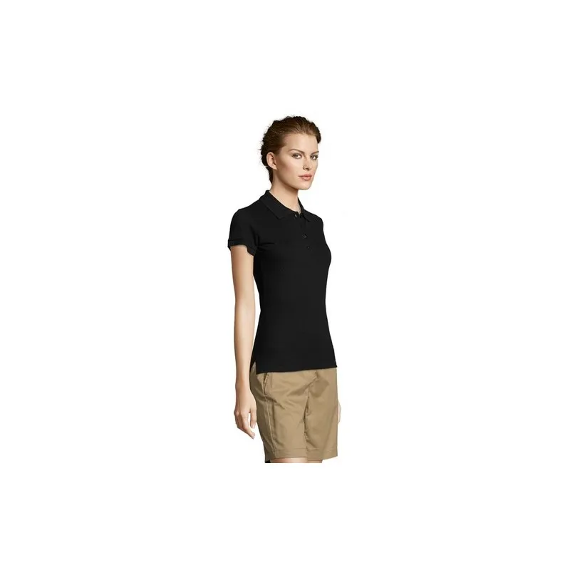 Polo Écologique et Confortable pour Femme - PEOPLE PEOPLE Matières : coton Taille textile : XXL Couleurs : vert pomme cadeau cli