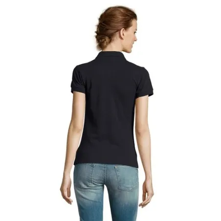 Polo Écologique et Confortable pour Femme - PEOPLE PEOPLE Matières : coton Taille textile : 4XL Couleurs : gris chiné goodies en