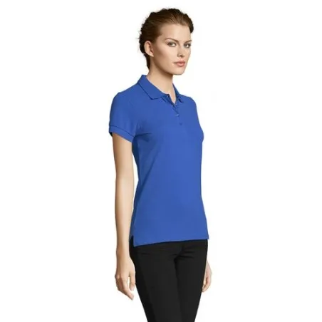 Polo Écologique et Confortable pour Femme - PEOPLE PEOPLE Matières : coton Taille textile : 5XL Couleurs : bleu marine marquage 