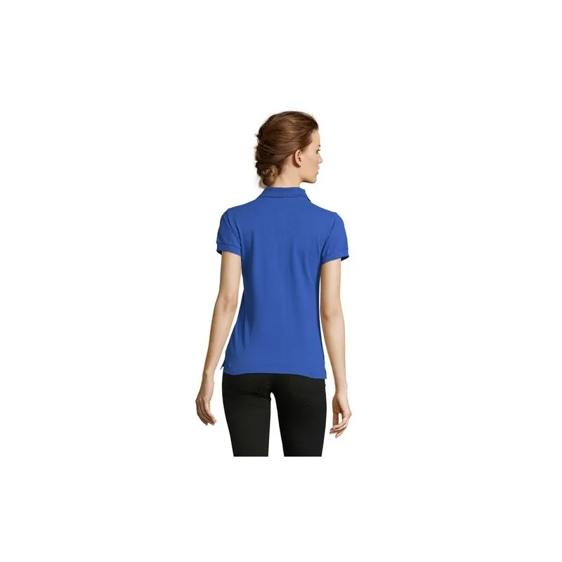 Polo Écologique et Confortable pour Femme - PEOPLE PEOPLE Matières : coton Taille textile : 3XL Couleurs : bleu royal personnali