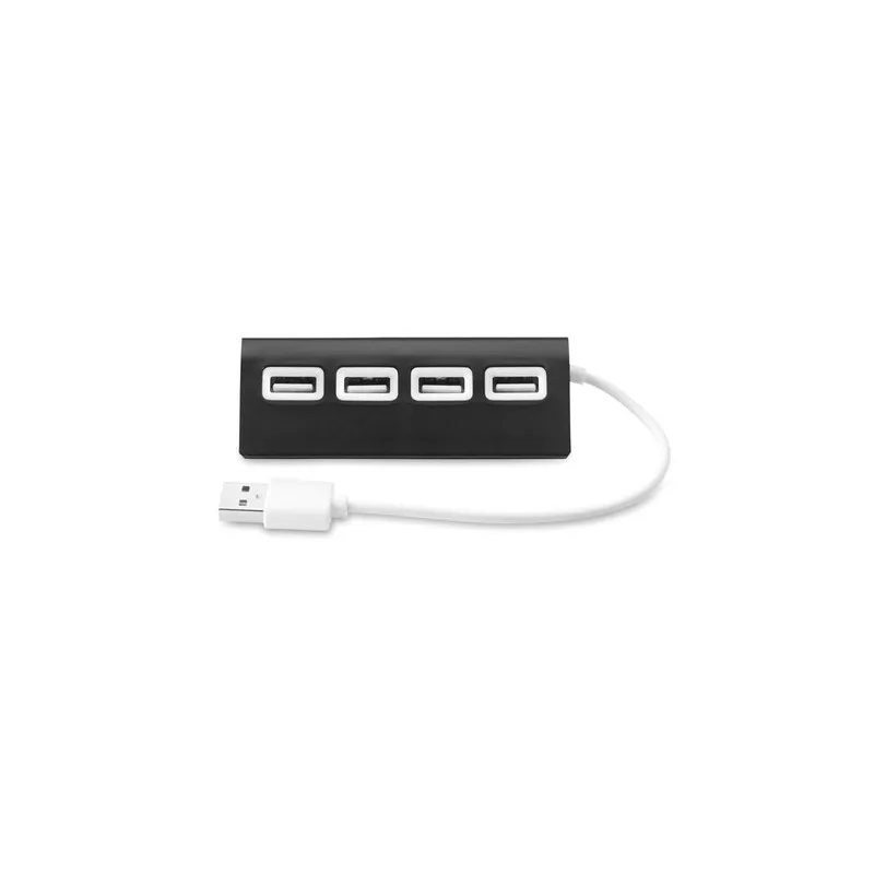 Duplicateur USB 4 Ports Pratique Personnalisé ALUHUB Matières : PET recyclé Couleurs : vert citron livraison express 24h 48h