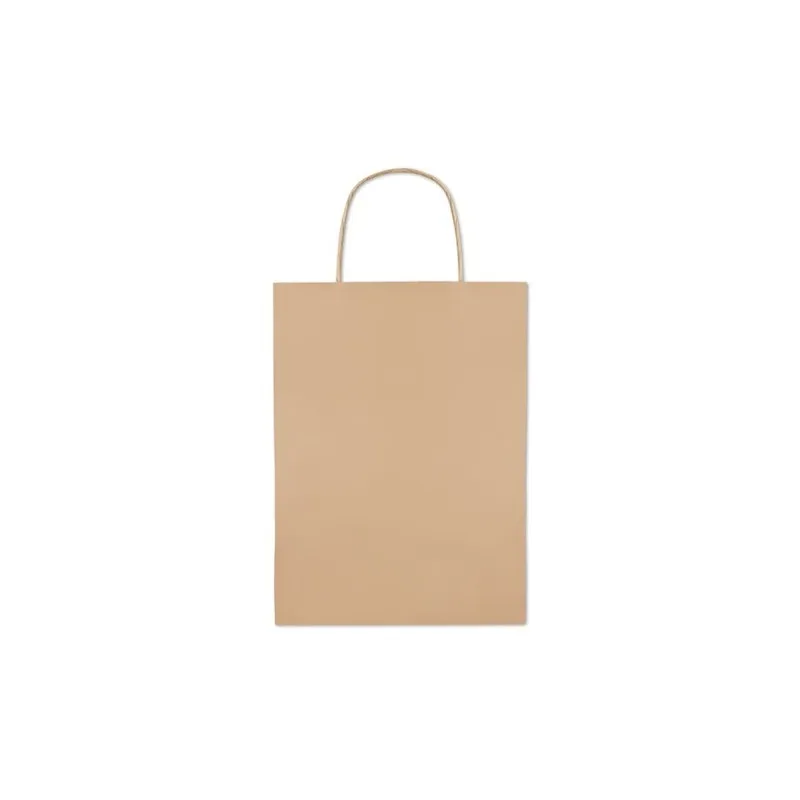 Sac cadeau moyen en papier écologique 150 gr/m² personnalisable PAPER MEDIUM Matières : acier inoxydable Couleurs : argenté mat 